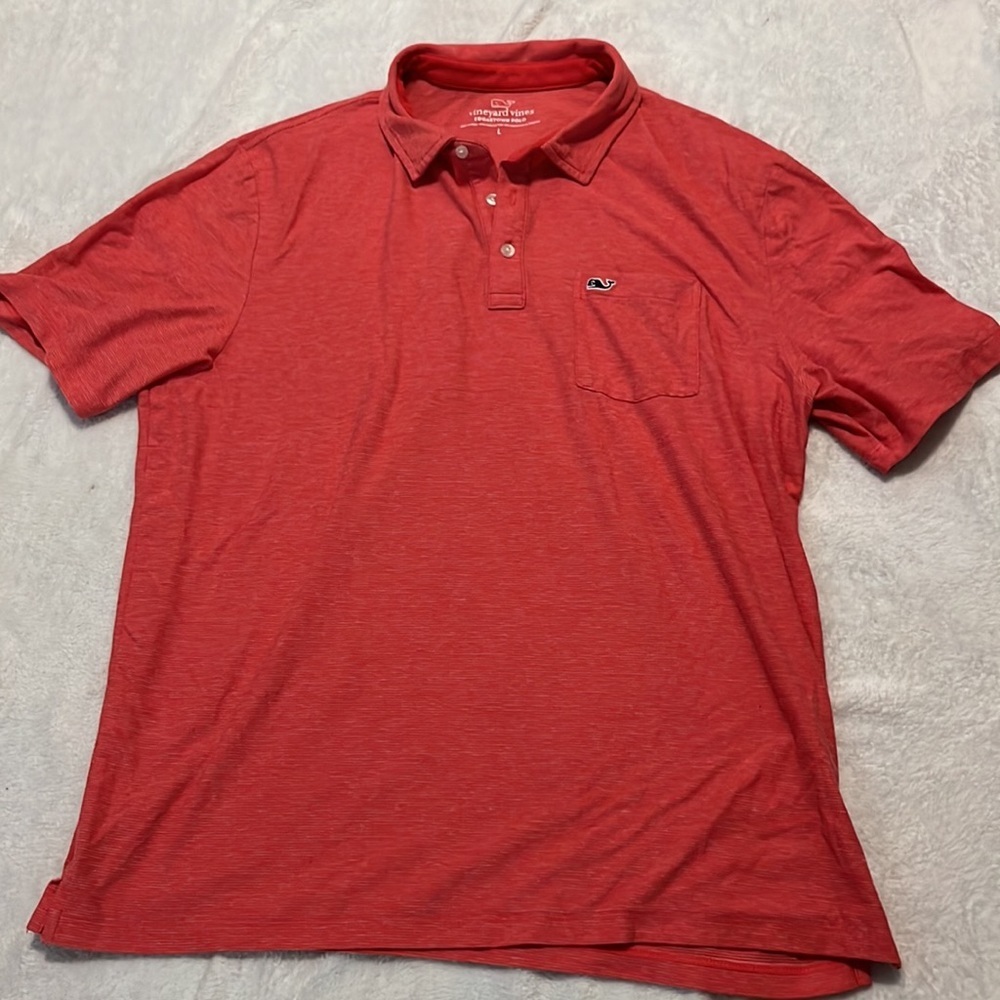 Vineyard Vines Coral Polo